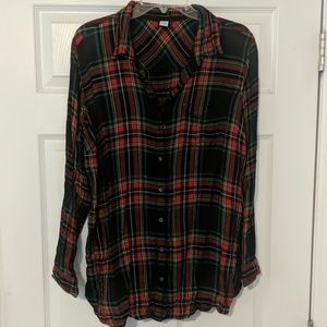 Old Navy plaid flannel